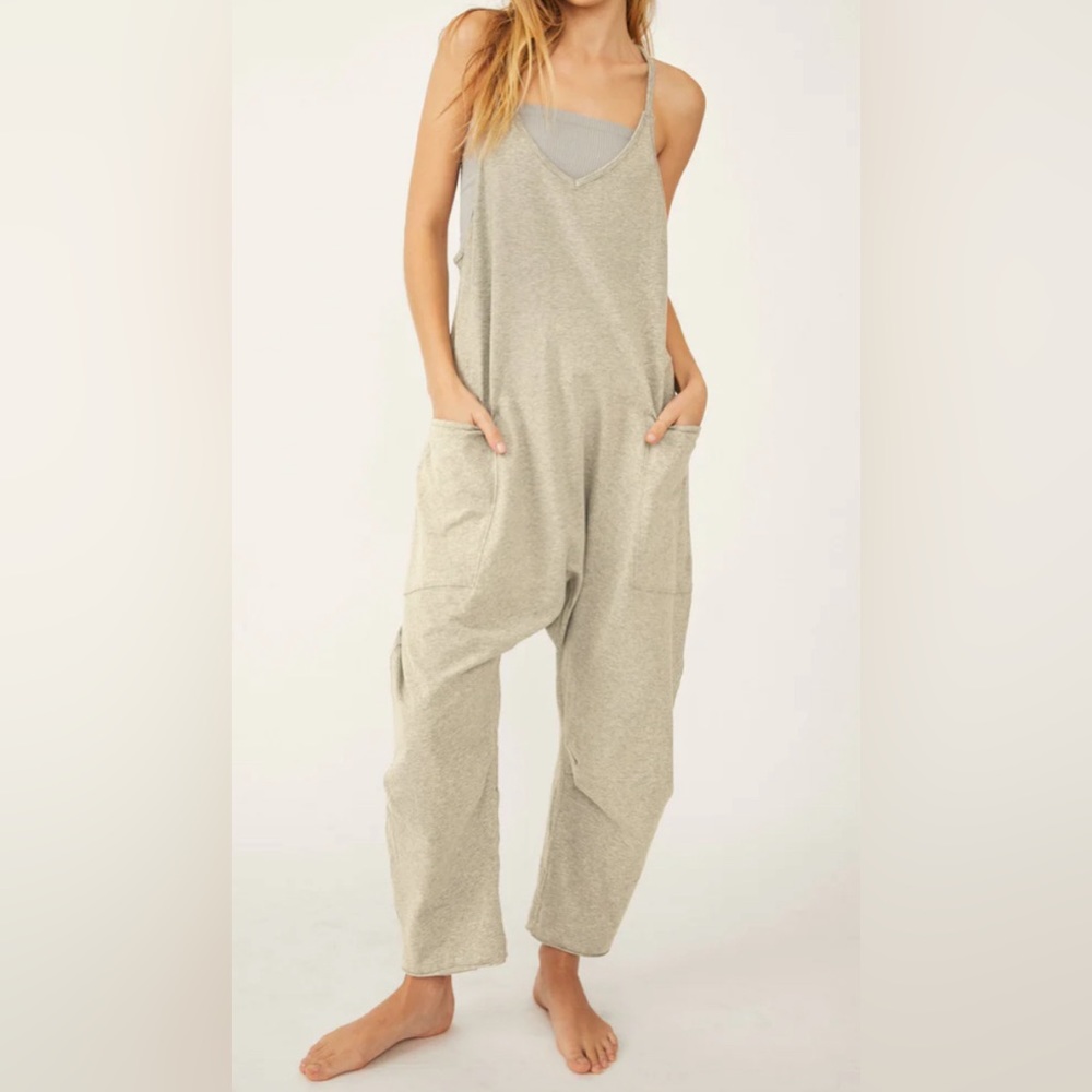 NWT Viral Free People Cream Jumpsuit